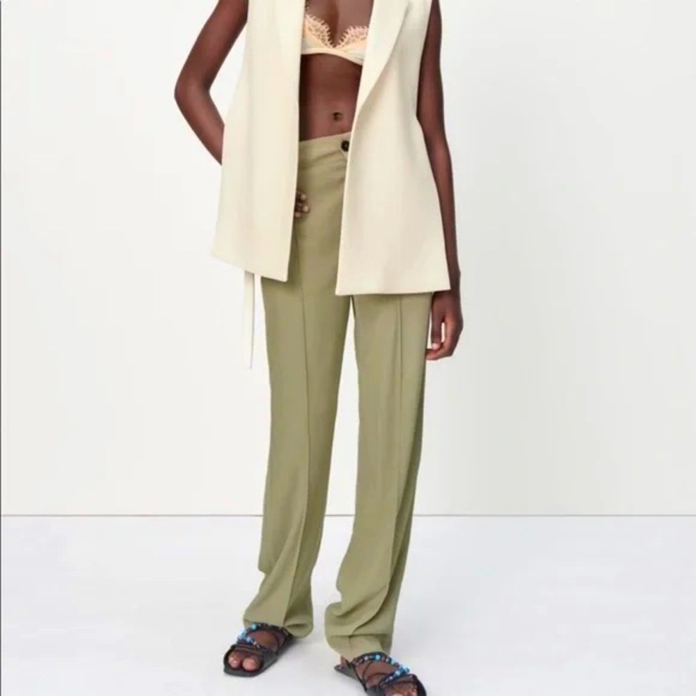 NWT Zara Full Length Francoise Pants